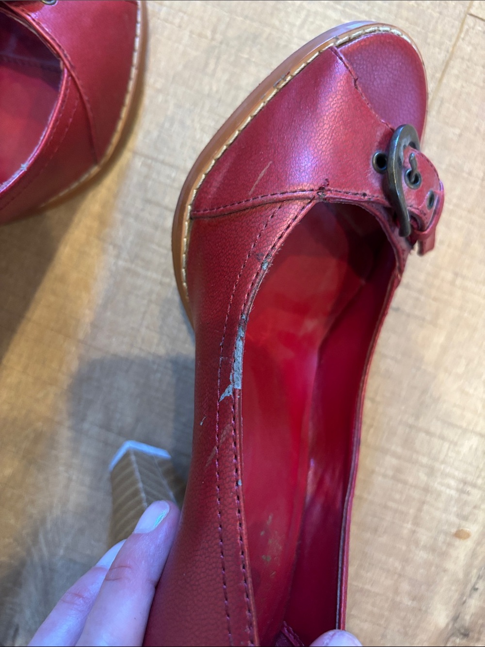 Vintage Chinese laundry heels on up retro - Picture 5 of 6